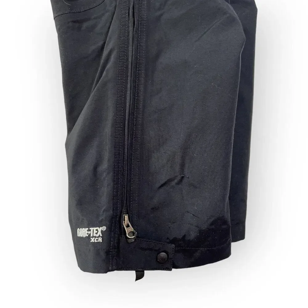 EMS Eastern Mountain Sports Gore-Tex Snow Pants SIZE S Black Full Side Zip FLAW